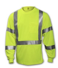 Tingley Job Sight S75522 High Visibility Class 3 Long Sleeve T-Shirt 3X