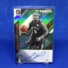 Theo Pinson 2019-20 Panini Donruss Optic Signature Series Green Prizm Auto