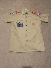 Boy Scouts of America Men s Uniform Shirt Cotton Blend Short Sleeve Size Medium