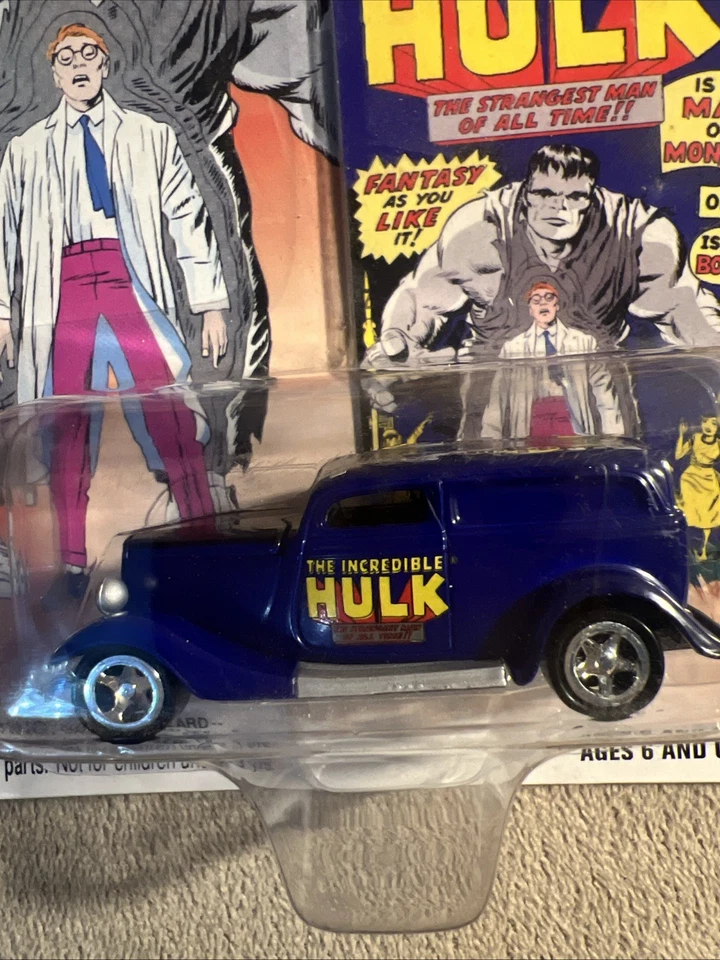 Johnny Lightning The Incredible Hulk '33 Ford Delivery 1:64 Scale MIP  - Image 2 of 4