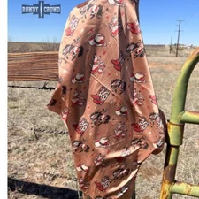 Small Cowgirls Club Western Southwestern Wild Rag Scarf Accent