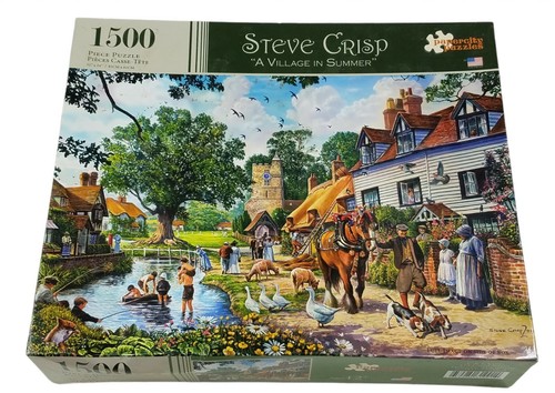 Papercity Puzzles 1500 Piece Jigsaw Puzzle A Village In Summer Steve ...