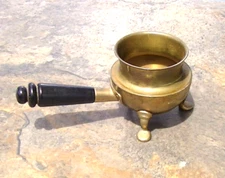 Vintage A.S.R. Table  Ashtray Copper Footed w/ handle