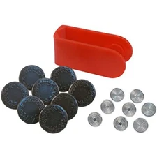  00841 Jean Buttons Kit, 8 Sets with Tool, 