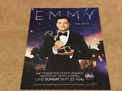 PEEP38 MAGAZIN WERBUNG 11X8'' 64. PRIME TIME EMMY WARDS JIMMY KIMMEL