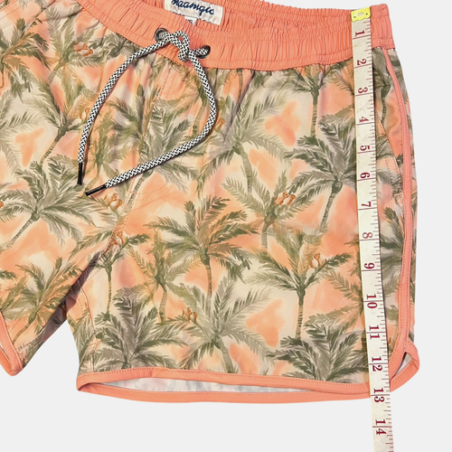 Costume da bagno uomo Maamgic foderato in rete asciugatura rapida taglia XS 3,5" cucitura interna tropicale - Foto 16 di 16