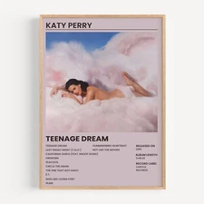 Katy Perry - Teenage Dream Music Album Cover Wall Art Poster Print