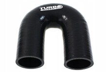COUDE DE SILICONE 180DEG M-2341 TURBOWORKS NOIR 60MM