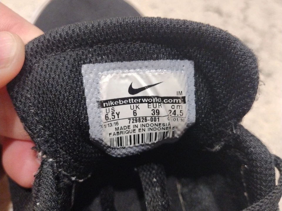 Zapatillas bajas NIKE SB juveniles negras de lona con cordones talla 6,5 años 8 W Foto 4 de 4