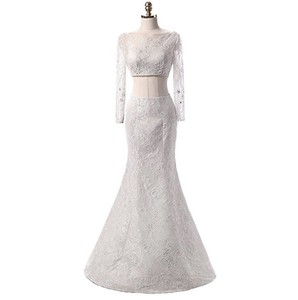 white mermaid style dress