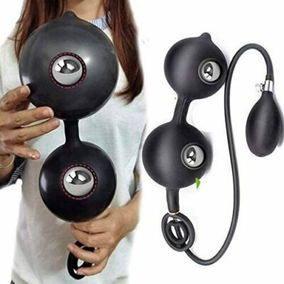 Inflatable Anal Plug Expandable Dildo Pump Butt Plug Anal Dilator Bdsm