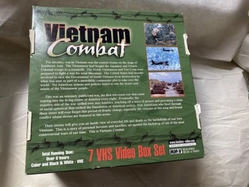 Vietnam Combat 7 VHS Tape Box Set Color & Black & White Set # 44353 - Image 4 of 4