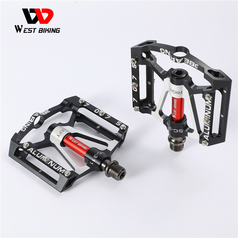 Pedali Per Bicicletta In Lega Di Alluminio, Ibridi Compatti E Antiusura, Leggeri Con Rivestimento Elettrostatico, Per Bici Elettriche E Moto, 11,6x4,5x2,2 Cm, Coppia