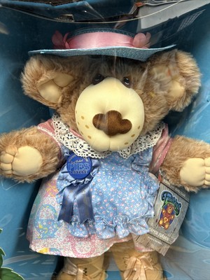 VTG Furskin Hattie Teddy Bear Plush Xavier Roberts Pie Baker 22'' Coleco 1986 Box