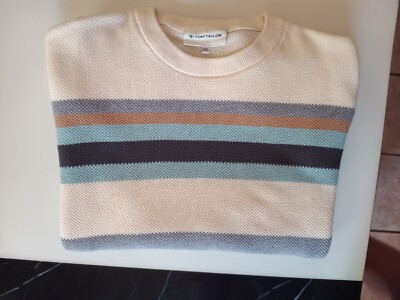 Tom Tailor Denim Men's Sweater Sweatshirt Shirt Gray Size L