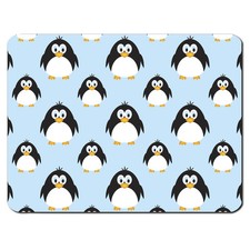 Pingouin Motif PC Tapis de Souris Ordinateur Cadeau Animal Bleu Mignon Drôle