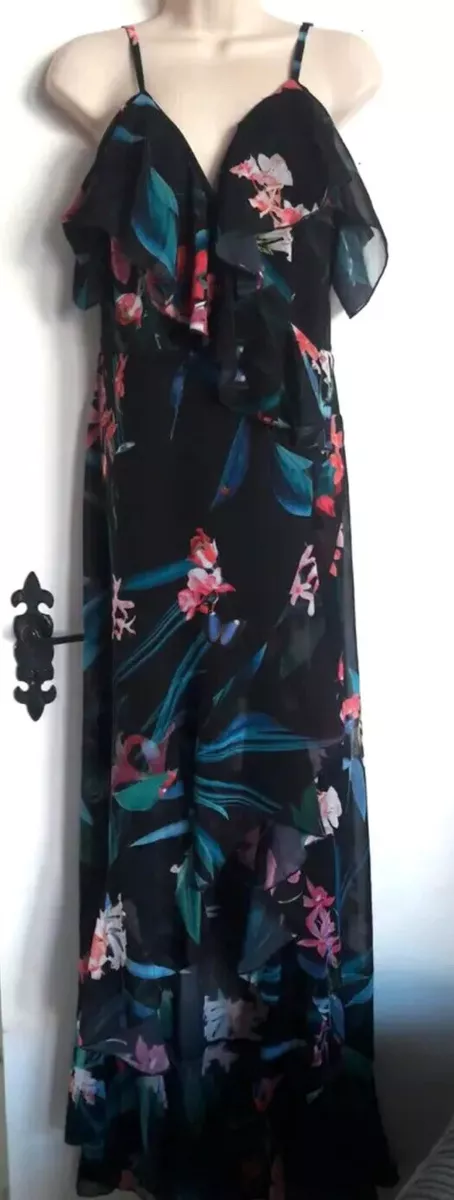 Lipsy tropical high clearance neck maxi dress