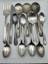 Flatware Lot Of 13 Mixed Pieces Complete Your Set Or Use For Crafts