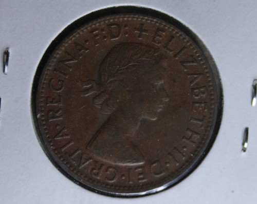 * 1957y. PENNY AUSTRALIA PREDECIMAL TONED #KNP06 - Foto 6 di 6