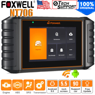 Foxwell NT706 Car OBD2 Scanner Diagnostic Tool ABS SRS Engine AT Code Reader New