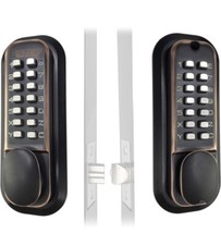 Mechanical Keyless Entry Combination Latch Door Lock Oil Rubbed Bronze