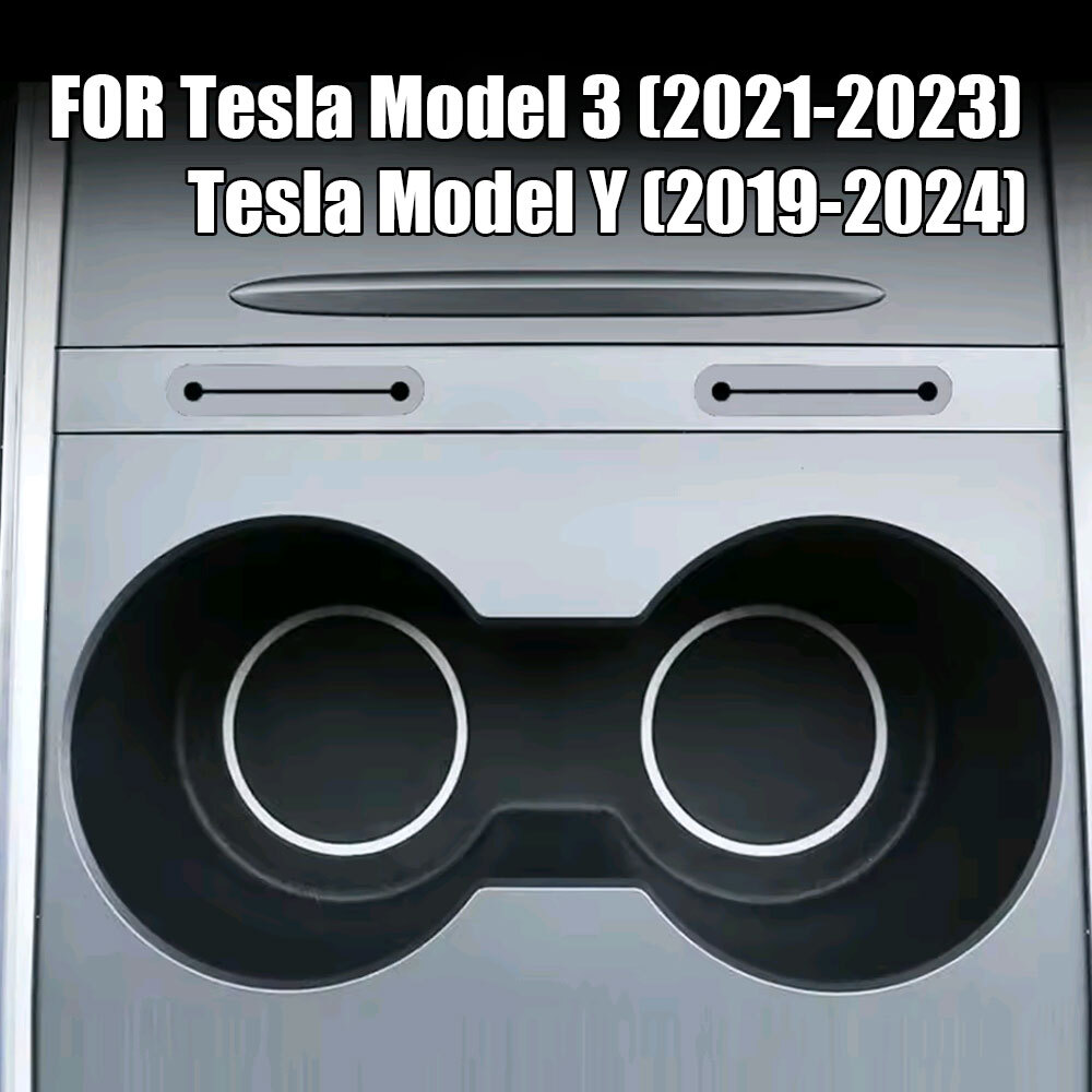 For Tesla Model 3 Y Car Interior Water Cup Holder Mats Non-slip Coaster Pad