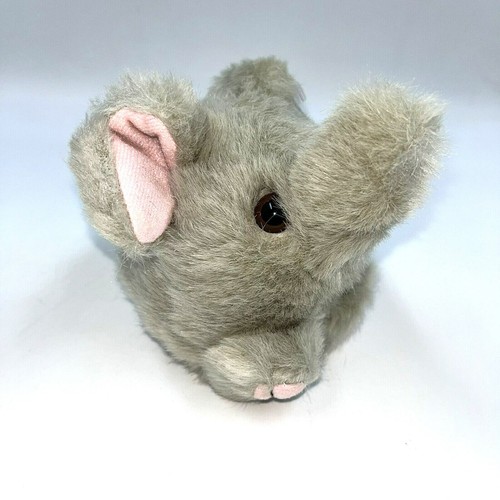 Peluche de Colección Años 90 Puffkins Elly el Elefante Gris Peluche 4" Animal de Peluche Repuchado - Imagen 2 de 8