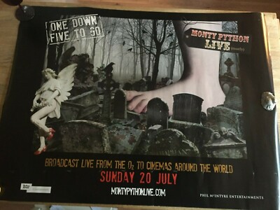 MONTY PYTHON LIVE 2014 Quad 40''x 30'' One Down Five To Go Live at The O2