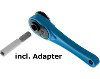 "Profi Metall Mini Ratsche Ii (Rechts- / Linkslauf) FüR 4Mm + 1/4\" Bits (MBS09)"
