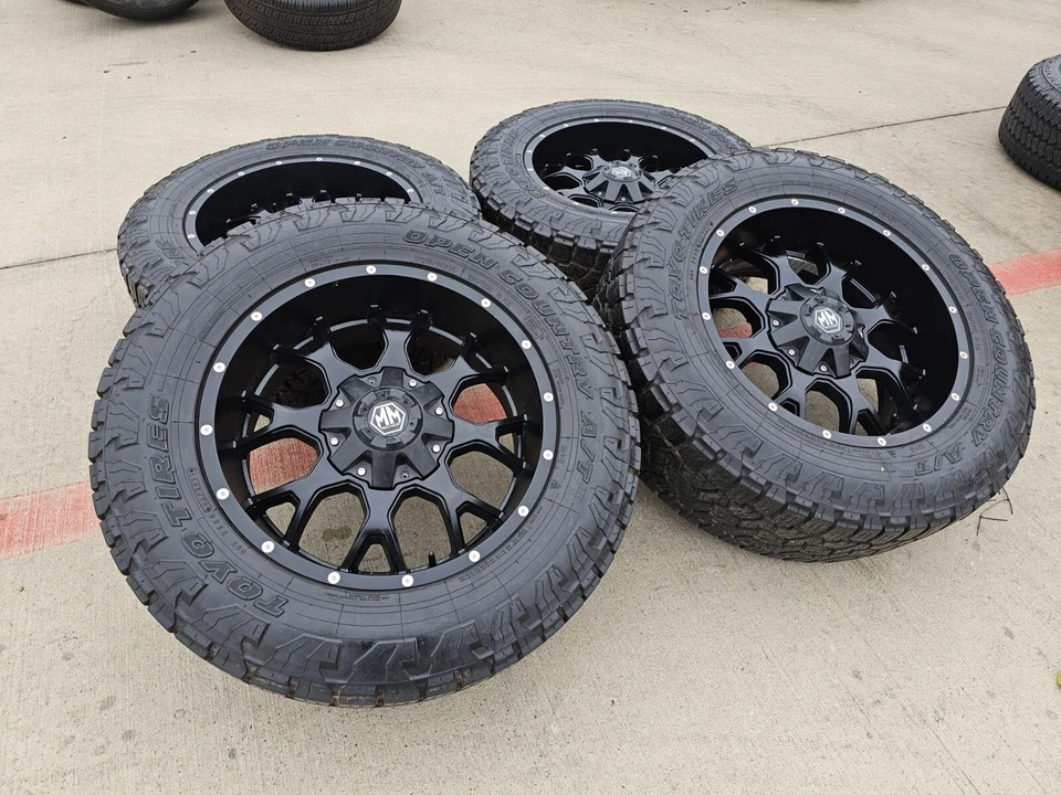 Llantas 20x9 Mayhem Warrior 8015 F-150 Chevy RAM 1500 Tacoma 6x139 6x135 Foto 3 de 4