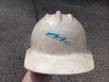 Vintage Bullard Hard Hat Model 502? Hard Boiled, White No  Liner See Pics