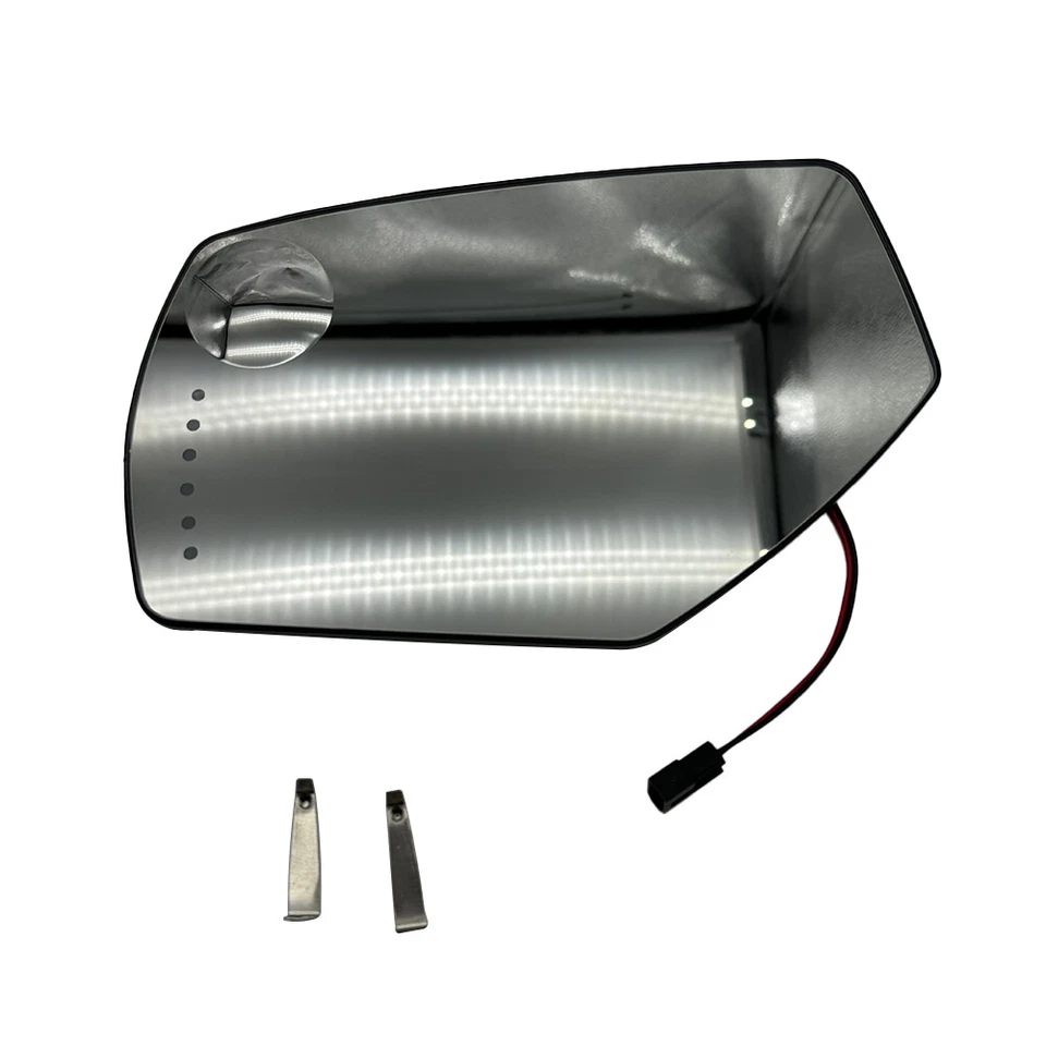 Nuevo espejo retrovisor térmico eléctrico del lado izquierdo del conductor de vidrio con señal para Silverado 2014-2016 Foto 4 de 4