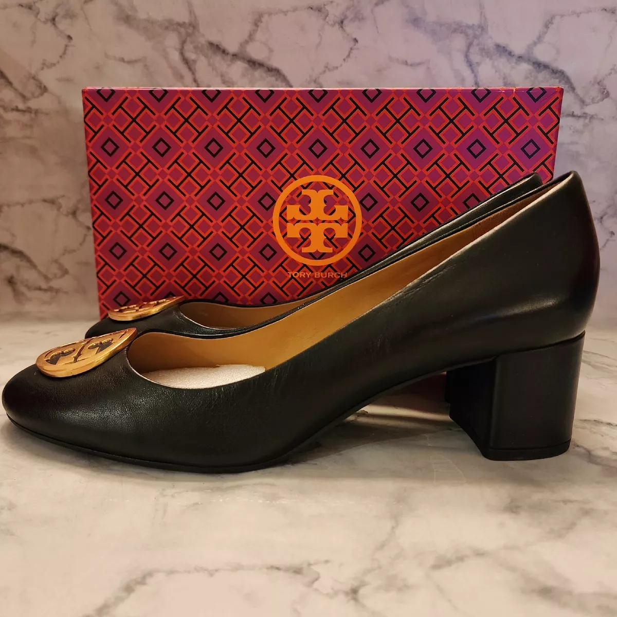 50mm Court Faux Leather Pumps