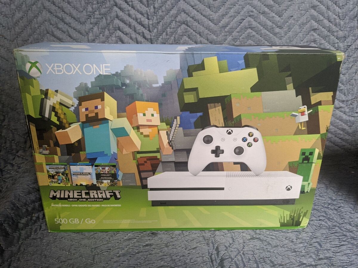 Microsoft XBOX ONE S 500GB Bundle Minecraft