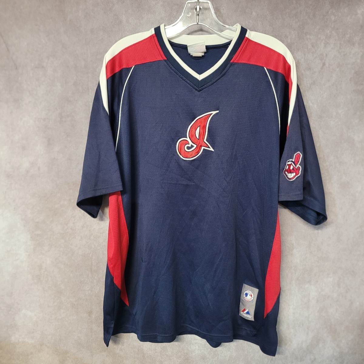 Mlb Jerseys Cleveland Indians Away Jersey Men's Cleveland Indians