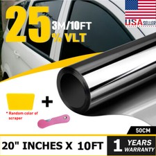 300cm Uncut Roll Window Tint Film 25 Vlt 20 X 10ft Feet Car Home Office Glass