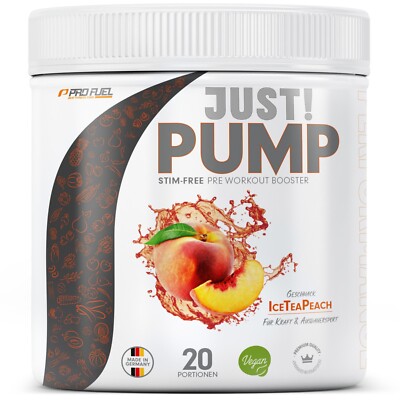 ProFuel Just! Pump Ice Tea Peach 440g / 20 serv 03/25 + vegane Samples