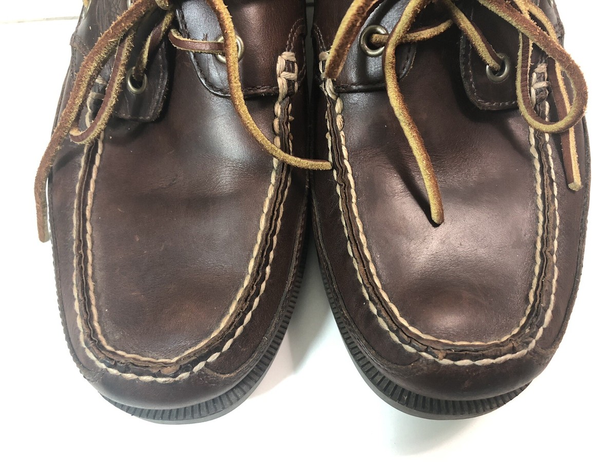 キ*ホ様 FELCO50's LAKEWOOD サイズ40 Timberland Kiawah Bay 70521 Men's Brown Leather Boat Shoes