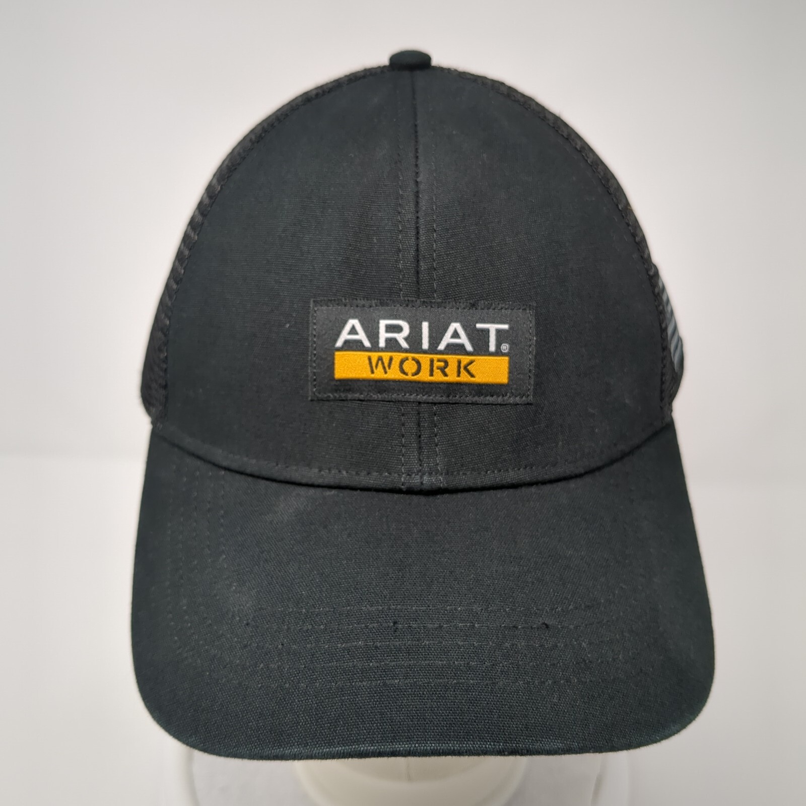 Ariat Work Patch Snapback Trucker Hat Black One S… - image 2