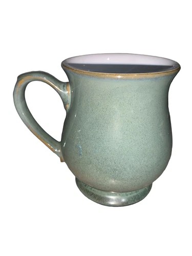 Denby England Footed Regency Green Craftsman Mug Stoneware Vintage