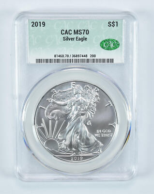 2019 American Silver Eagle MS70 CAC CACg | eBay