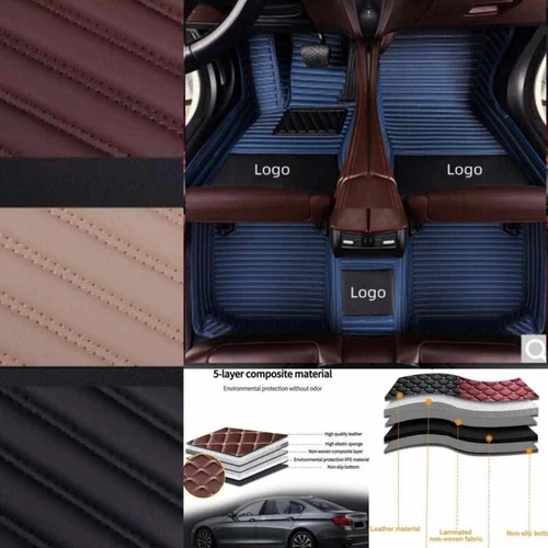 For Porsche All Models Car Floor Mats Waterproof Custom Auto Pu Leather Carpets - Picture 3 of 33