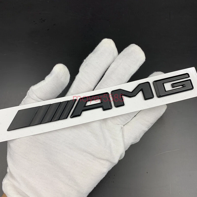 Pegatina insignia emblemática maletero letras AMG negro mate CLS63 AMG 6,3 AMG para Mercedes Benz Foto 4 de 4