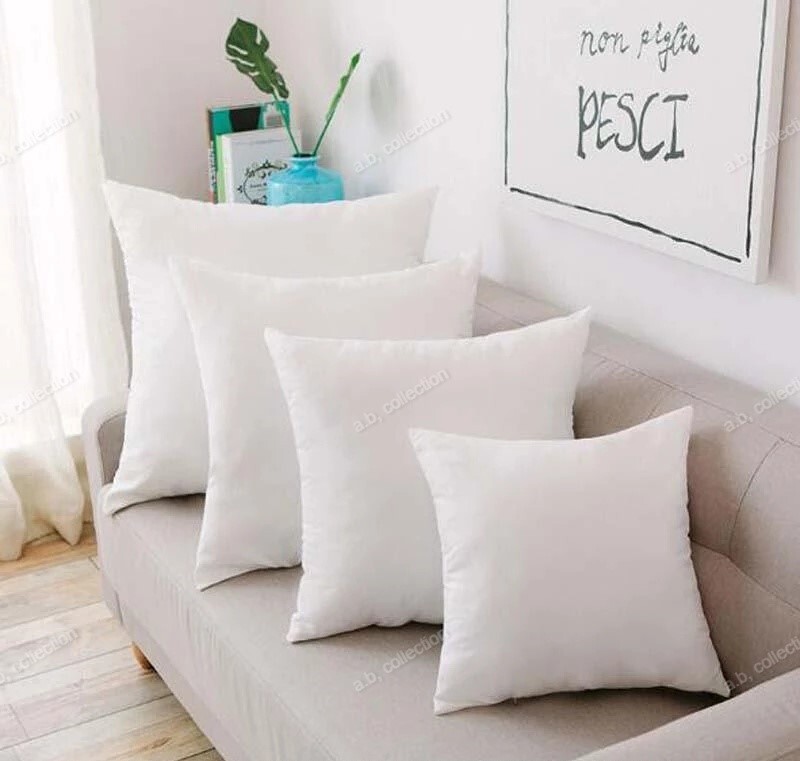CONFEZIONE DA 4 Cuscini Imbottiti Extra Riempitivi POMPATI Inserto Interno Cuscino Riempitivo Divano Spargi foto 3