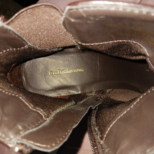 Croft & Barrows Women's Brown Ankle Boots Size 6 1/2 M Buckle Side Zipper NWT - Picture 9 of 10