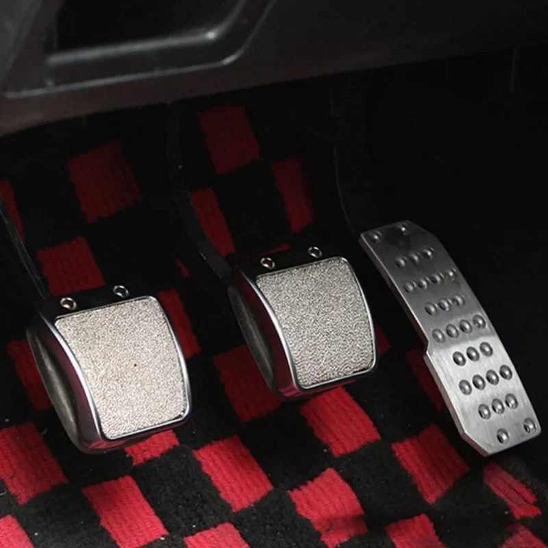 Car Non-Slip Aluminum Alloy Pedal Pads Manual Transmission Brake Pedal Covers - Image 4 of 4