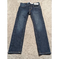 Old Navy Boys Skinny Built-In Tough Jeans Dark Wash Blue Size S 6-7 NWT