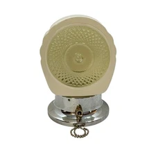 Vintage Mid Century Harmony House Bathroom Light Fixture White & Clear Glass