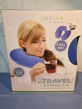 Invigorate by Meridian Point Neck Massage Pillow Portable Travel Pillow