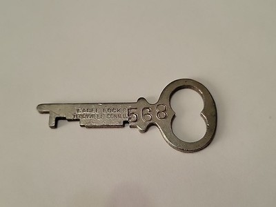 Vintage Eagle Lock Co. Flat Key Skeleton 